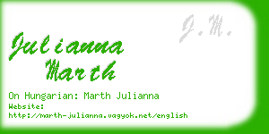 julianna marth business card